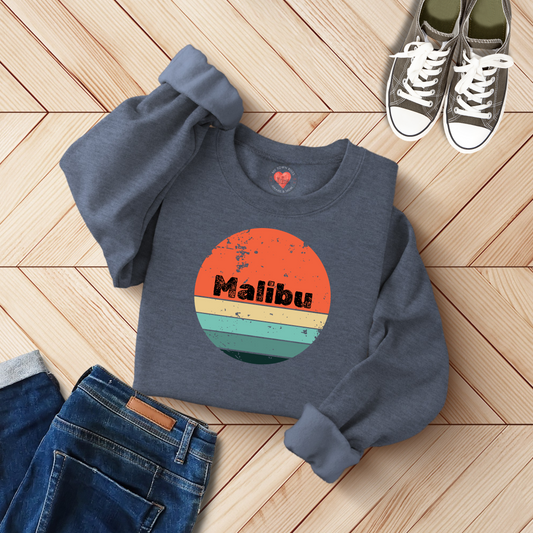 Malibu Distressed Unisex Sweatshirt